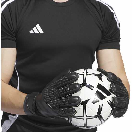 Adidas Мъжки Ръкавици Predator Match Fingersave Gloves Mens Черно Вратарски ръкавици и облекло