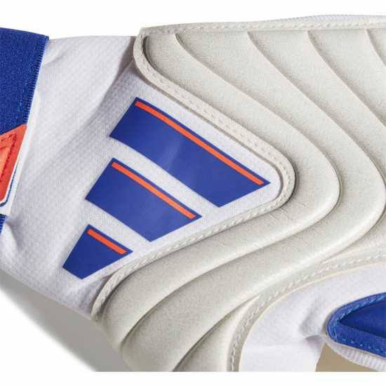 Adidas Детски Вратарски Ръкавици Copa Pro Goalkeeper Gloves Juniors Бяло/Синьо Вратарски ръкавици и облекло