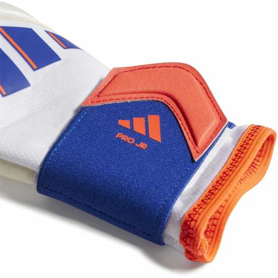 Adidas Детски Вратарски Ръкавици Copa Pro Goalkeeper Gloves Juniors Бяло/Синьо Вратарски ръкавици и облекло