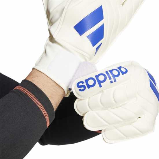 Adidas Вратарски Ръкавици Copa Club Goalkeeper Gloves Adults Бяло/Синьо Вратарски ръкавици и облекло