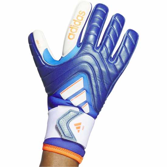 Adidas Вратарски Ръкавици Copa Pro Goalkeeper Gloves Adults Синьо/Бяло Вратарски ръкавици и облекло