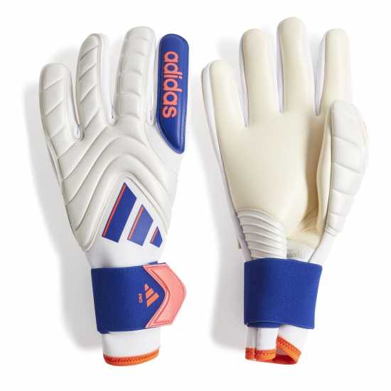 Adidas Вратарски Ръкавици Copa Pro Goalkeeper Gloves Adults Бяло/Синьо Вратарски ръкавици и облекло