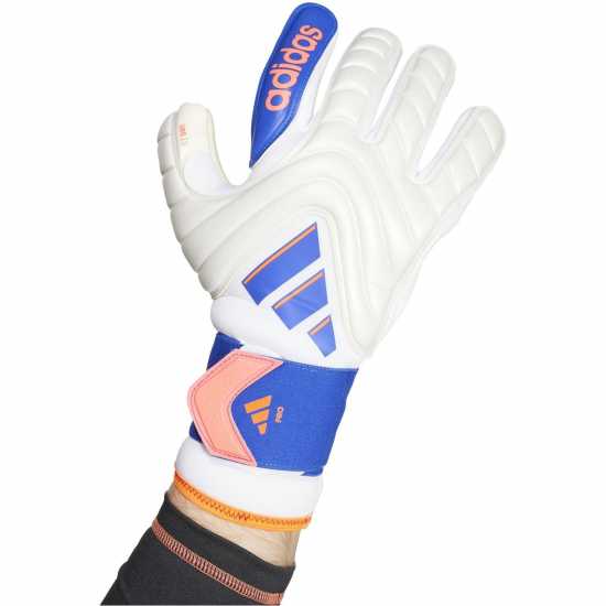 Adidas Вратарски Ръкавици Copa Pro Goalkeeper Gloves Adults Бяло/Синьо Вратарски ръкавици и облекло