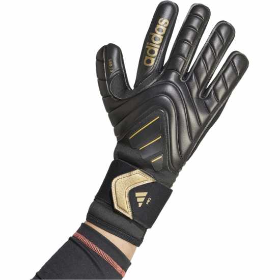 Adidas Вратарски Ръкавици Copa Pro Goalkeeper Gloves Adults Черно/Злато Вратарски ръкавици и облекло