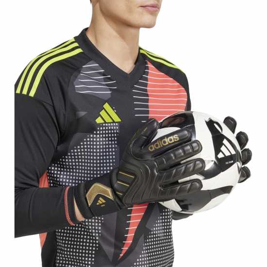 Adidas Вратарски Ръкавици Copa Pro Goalkeeper Gloves Adults Черно/Злато Вратарски ръкавици и облекло