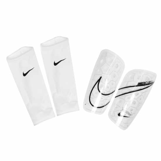 Nike Протектори За Пищял Mercurial Lite Soccer Shin Guards Бяло/Черно/Бяло 