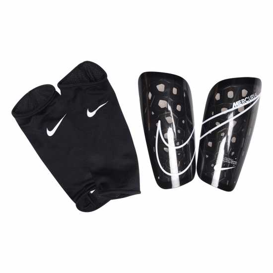 Nike Протектори За Пищял Mercurial Lite Soccer Shin Guards Черно/Черно/Бяло 