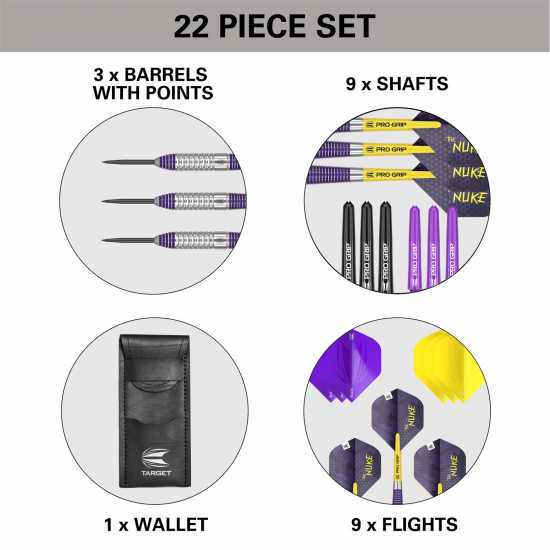 Target Darts Luke Littler 22G Brass Dart Set  Дартс