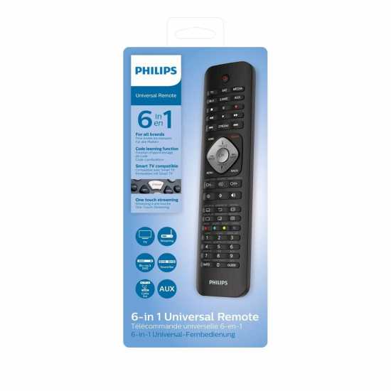 Philips 6-In-1 Universal Remote Control  