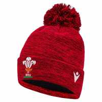 Macron Welsh Rugby Union Beanie 2024 2025 Adults