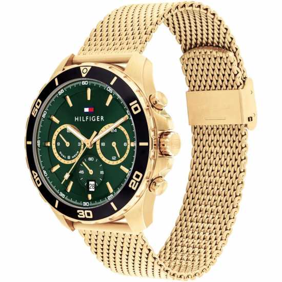 Tommy Hilfiger Gold Plated Mesh Watch  Часовници