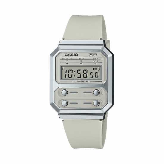 Casio A100Wef 8Aef Watch - White  Часовници