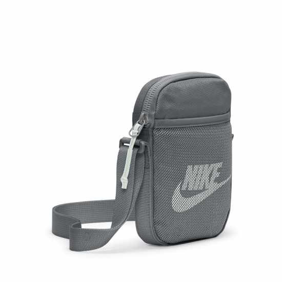 Nike Heritage Crossbody Bag (Small, 1L) Сиво/Бяло Дамски чанти