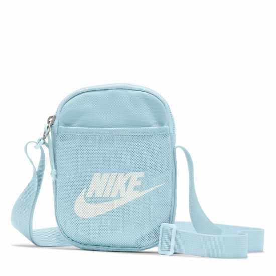 Nike Heritage Crossbody Bag (Small, 1L) Синьо/Бяло Дамски чанти