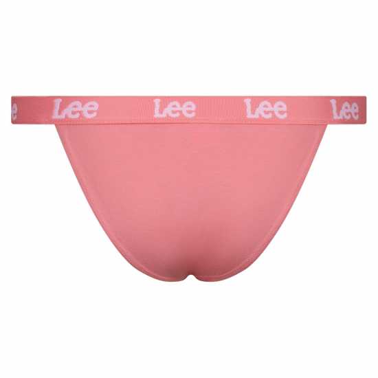 Lee Tanga Briefs 3-Pack Розово/Полоса/Сиво 