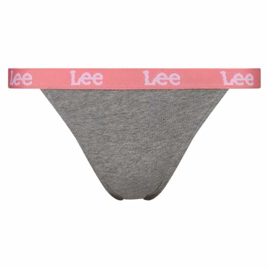 Lee Tanga Briefs 3-Pack Розово/Полоса/Сиво 