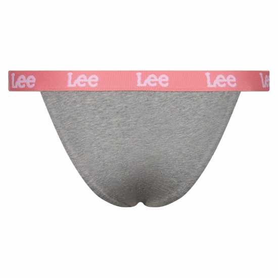 Lee Tanga Briefs 3-Pack Розово/Полоса/Сиво 