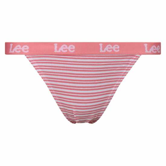 Lee Tanga Briefs 3-Pack Розово/Полоса/Сиво 