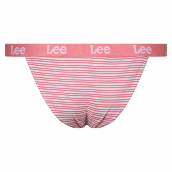 Lee Tanga Briefs 3-Pack Розово/Полоса/Сиво 