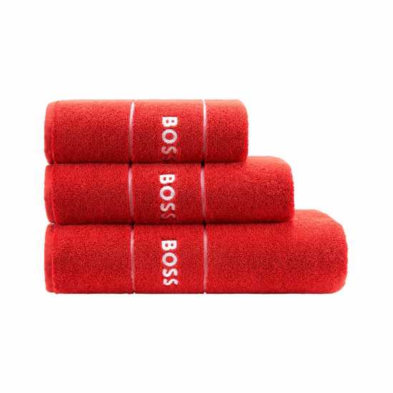 Hugo Boss Boss Home Plain Towel Червено 