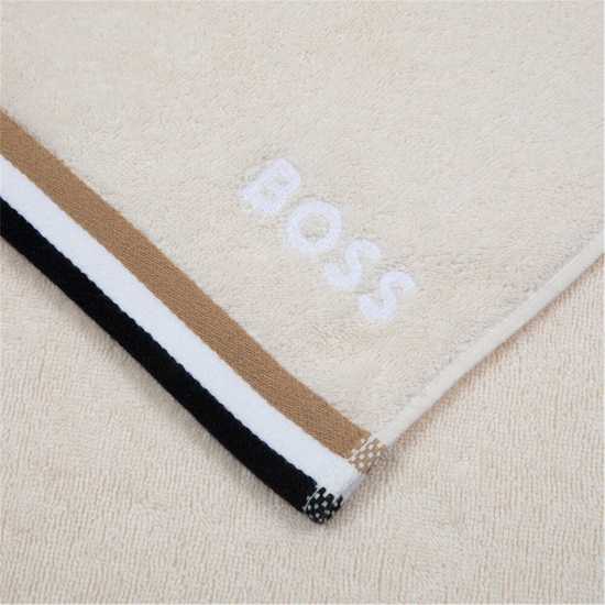 Hugo Boss Boss Home Iconic Stripe Organic Cotton - Beige  