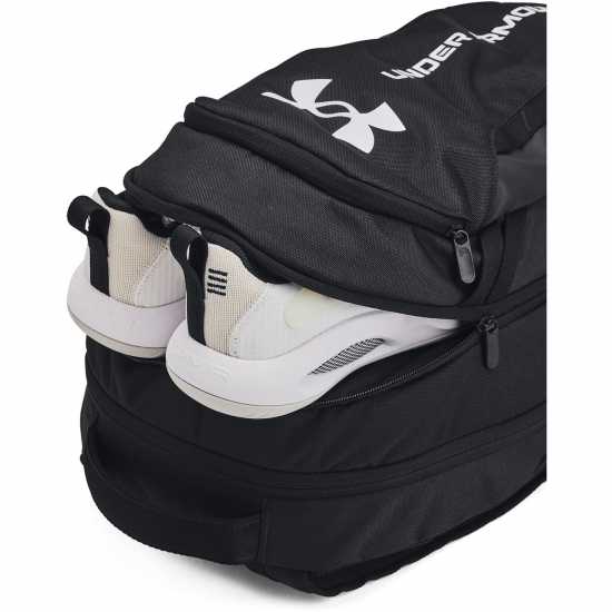 Under Armour Hustle 6.0 Backpack Черно/Бяло 