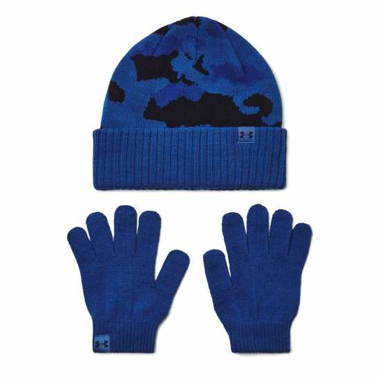 Under Armour Armour B Beanie/glove Combo Hat And Glove Set Boys Техническо синьо 