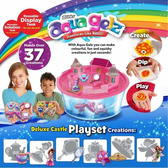 John Adams Aquagelz Deluxe Castle Playset - Pink  