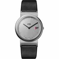 Braun Steel Classic Analogue Quartz Watch Сребърно Бижутерия