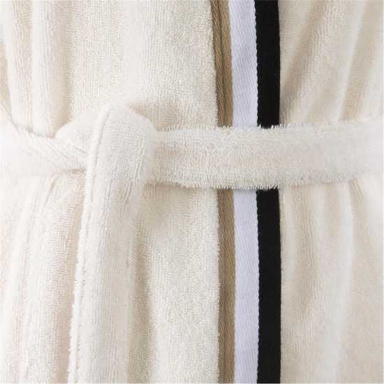 Hugo Boss Boss Home Iconic Stripe Organic Cotton Robe  