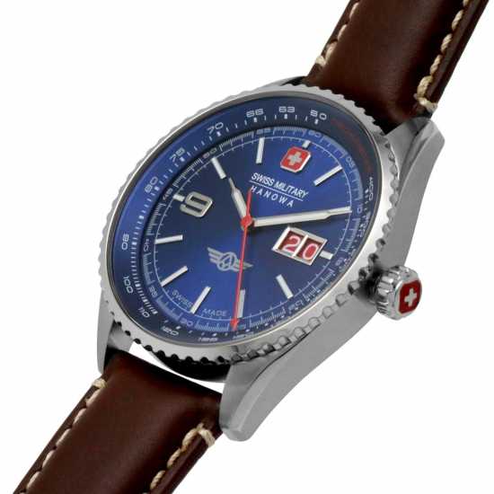 Swiss Military Hanowa Stainless Steel Sports Analogue Quartz Watch  Часовници