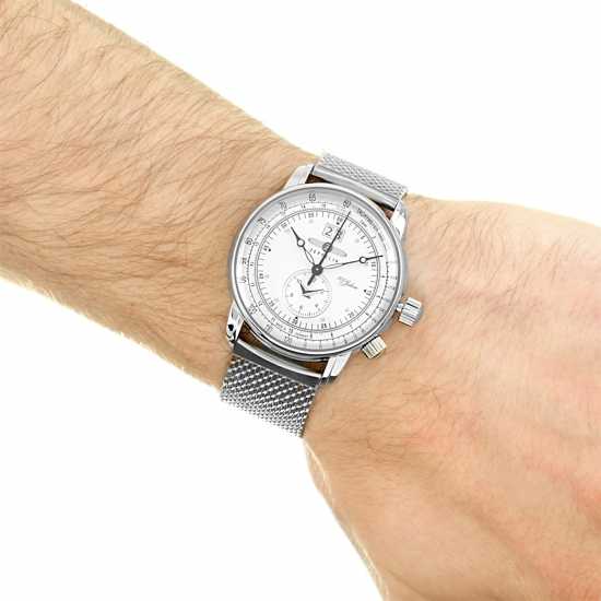 Zeppelin Jahre Stainless Steel Classic Analogue Quartz Watch  Часовници