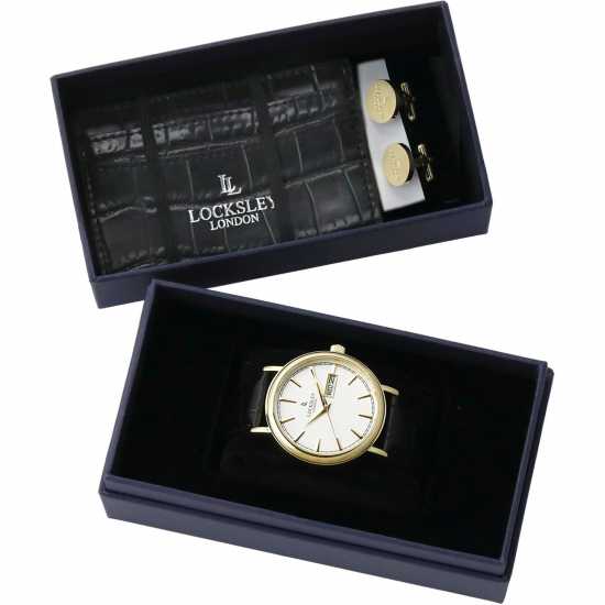 Locksley London Steel Classic Analogue Quartz Watch Злато Часовници