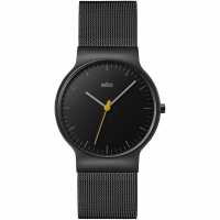 Braun Stainless Steel Classic Analogue Quartz Watch Черно Бижутерия