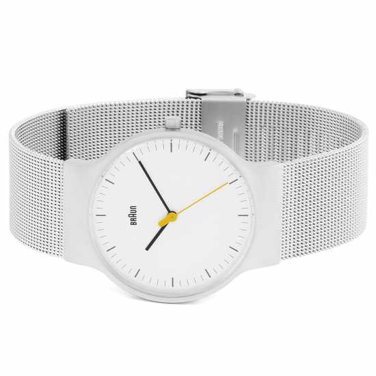 Braun Stainless Steel Classic Analogue Quartz Watch Сребърно Бижутерия