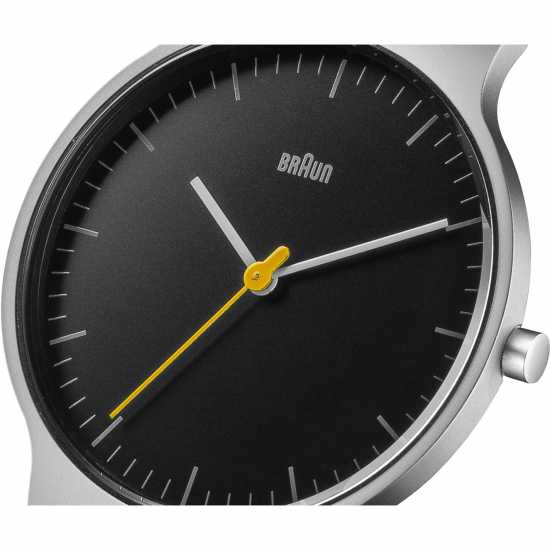 Braun Stainless Steel Classic Analogue Quartz Watch Сребърно Бижутерия