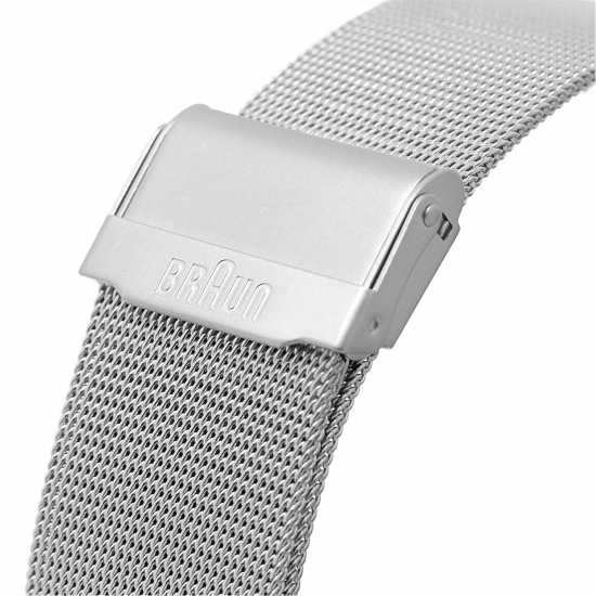 Braun Stainless Steel Classic Analogue Quartz Watch Сребърно Бижутерия