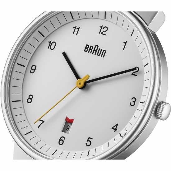 Braun Classic Stainless Steel Classic Analogue Watch Bn0032Whbkg Сребърно Бижутерия