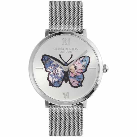 Olivia Burton Lv Brtn Sgntr Bttrfly Сребърно Часовници