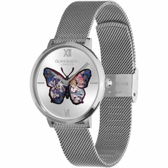 Olivia Burton Lv Brtn Sgntr Bttrfly Сребърно Часовници