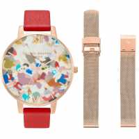 Olivia Burton Art Stainless Steel Fashion Analogue Quartz Watch