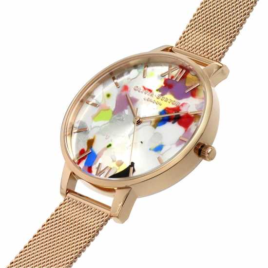 Olivia Burton Art Stainless Steel Fashion Analogue Quartz Watch Рс Часовници