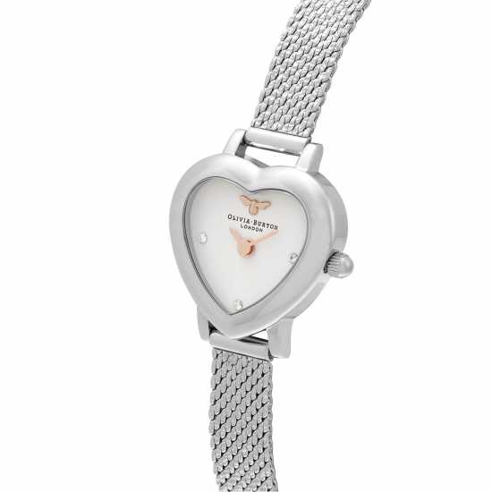 Olivia Burton Heart Stainless Steel Fashion Analogue Quartz Watch  Часовници