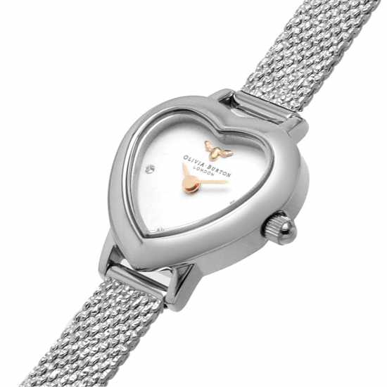 Olivia Burton Heart Stainless Steel Fashion Analogue Quartz Watch  Часовници