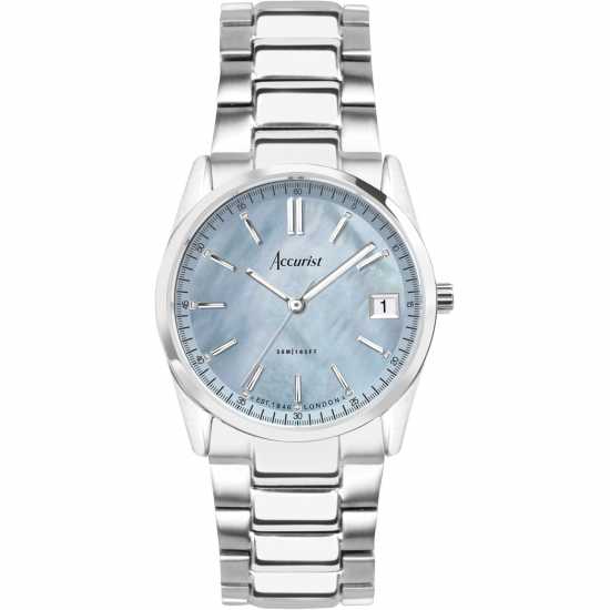 Accurist Womens Stainless Steel Classic Analogue Quartz Watch Блек Бижутерия