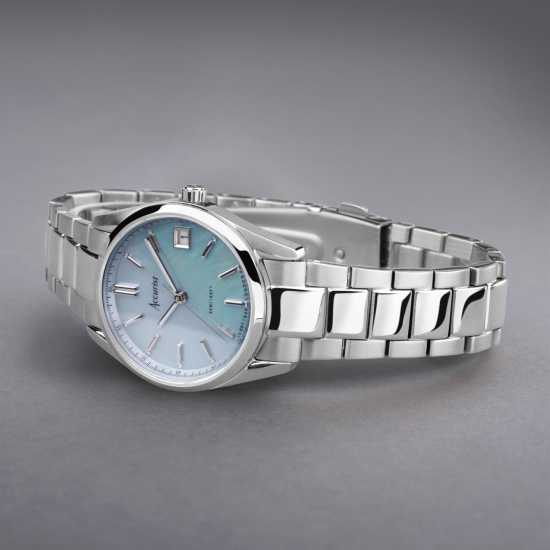 Accurist Womens Stainless Steel Classic Analogue Quartz Watch Блек Бижутерия