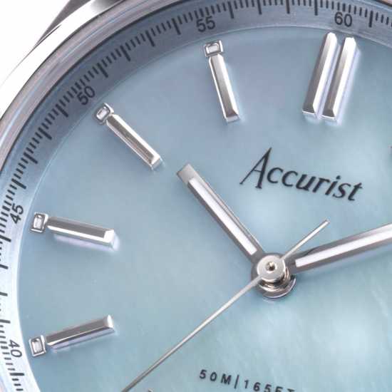 Accurist Womens Stainless Steel Classic Analogue Quartz Watch Блек Бижутерия