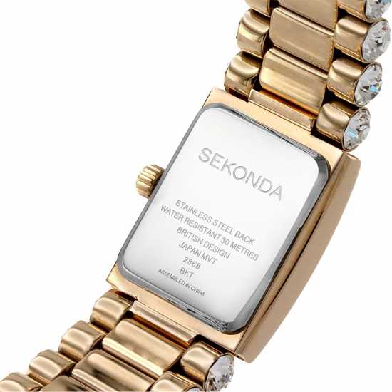 Sekonda Steel Classic Analogue Quartz Watch Рс Злато Часовници