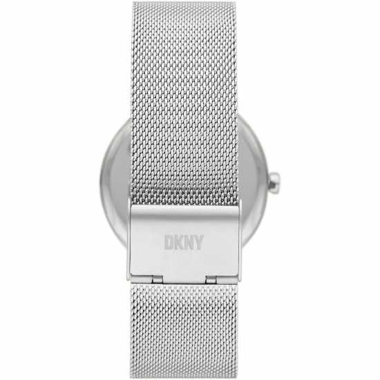 Dkny Steel Fashion Analogue Quartz Watch Сребърно Бижутерия