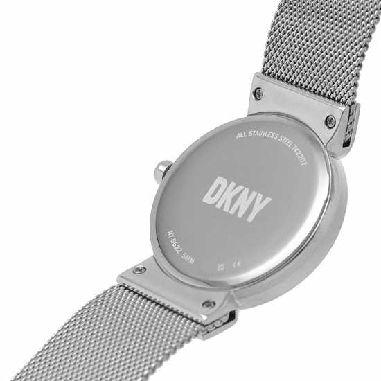 Dkny Steel Fashion Analogue Quartz Watch Сребърно Бижутерия